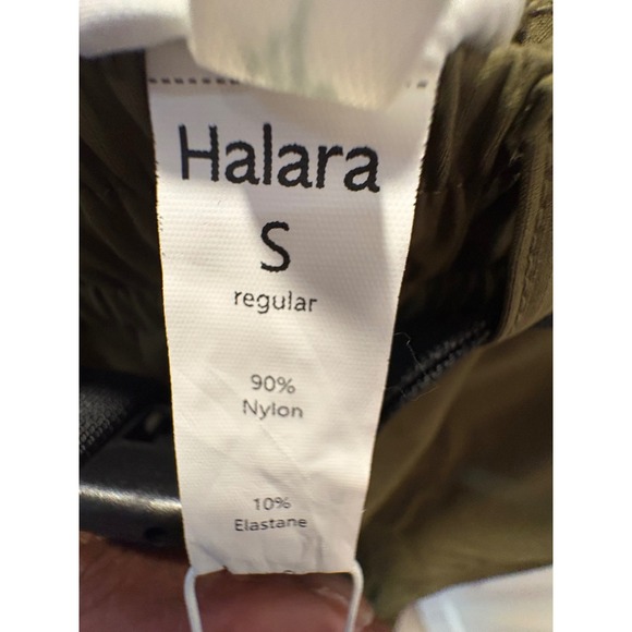 Halara NWT Womens High Waisted Cargo Joggers Olive Green Belted-Size S Regular - Picture 5 of 5